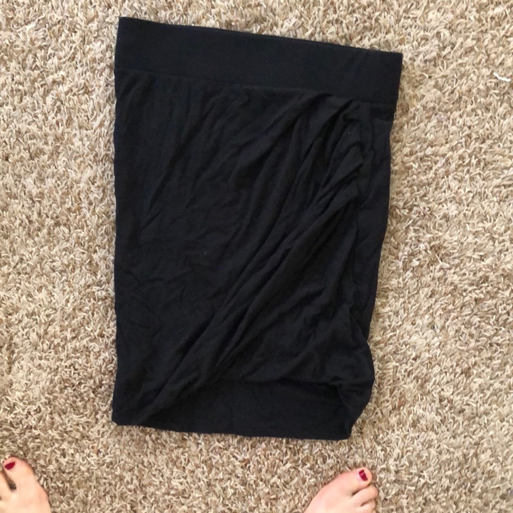 Helmet Lang black jersey skirt